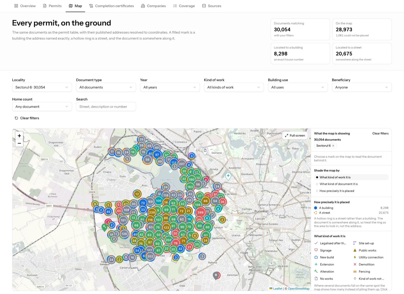 District 6 with all 30,054 projects.
